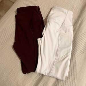 2 Lulu Lemon Fast & Free high rise tights